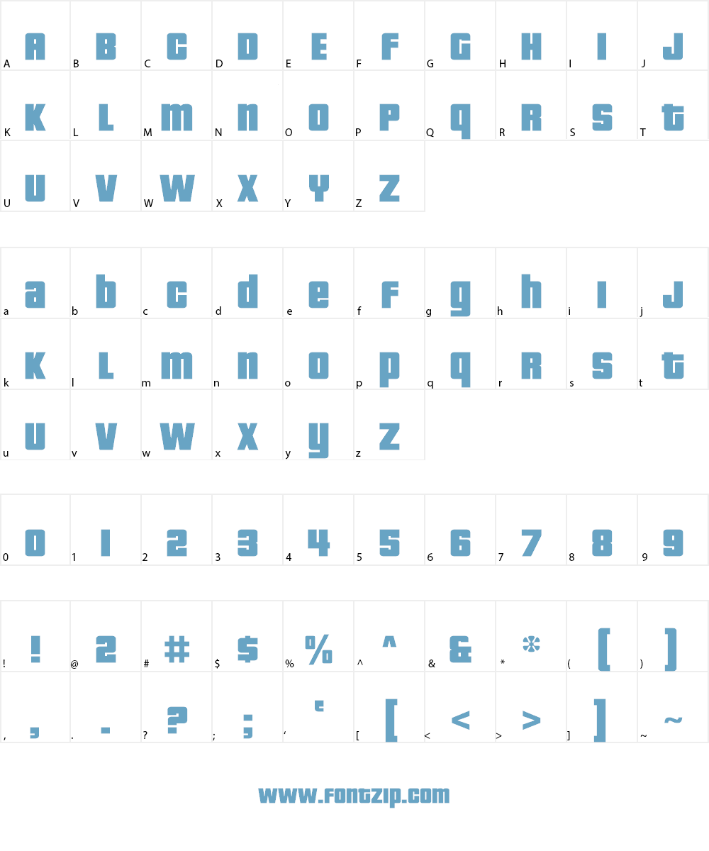 Pricedown Bl Font Character